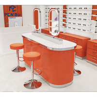 Vitrine d'exposition de lunettes de style moderne personnalisée, présentoir optique, mobilier de magasin d'optique, lunettes de soleil