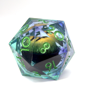 Pour Logo personnalisé <span class=keywords><strong>RPG</strong></span> D20 donjons et dragons polyédriques à 20 faces D & D <span class=keywords><strong>jeu</strong></span> <span class=keywords><strong>de</strong></span> dés à œil roulant avec matériau en résine - Product Image 3