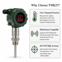 Chemical Plant Pipeline Gas Liquid Steam Temperature Monitoring IP65 Explosion Proof 4-20mA Smart Transmitter Controller