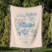 Mantas Tejidas Personalizadas DaiRui al por Mayor, Mantas de Jacquard con Diseño Gráfico Personalizado y Flecos para el Hogar
