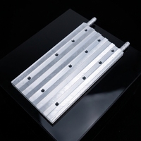 Plaque de refroidissement liquide en aluminium OCOCOO, plaque de refroidissement à eau personnalisée pour serveur IA, dissipateur thermique industriel, raccord G1/4