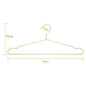 Golden Metal <b>Clothes</b> Shirts Hanger with Groove Strong Bearing Capacity Coats Suit Hanger, <b>Clothes</b> Cabide Hanging Rack Hangers - Product Image 2