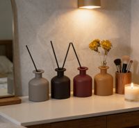 Diffuseur de parfum en verre mat C&H |   Diffuseur d'aromathérapie multicolore pour la décoration de la maison, vente en gros
