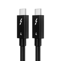 Compatible Thunderbolt 40Gbps 8K @ 60Hz 100W PD Charge rapide Type-C Male-to-Male 4-Cable Dock pour GPU Electronics
