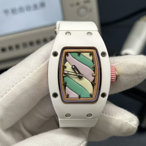 Montre-bracelet mécanique de luxe haut de gamme 0703 Marshmallow pour femme, en céramique, étanche, pour le quotidien et les loisirs, automatique - Product Image 1