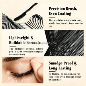 Máscara de Pestañas OTVENA a Prueba de Manchas con Biotina y Péptidos, Resistente al Agua, Larga Duración, Riza y da Volumen, Cosmético para Ojos - Product Image 2