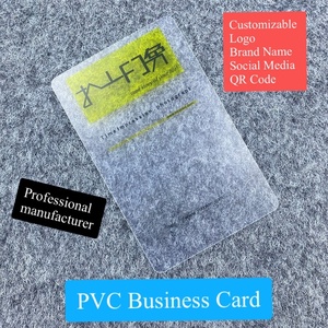 Custom High Quality Transparent Matte PVC Card <b>Printing</b> Logo <b>Plastic</b> Business Cards - Product Image 4