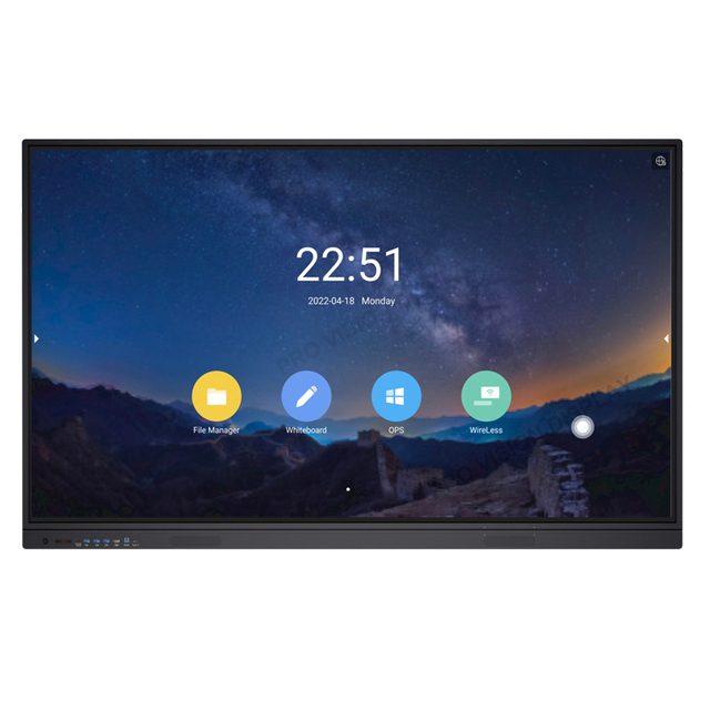 75inch Touch Screen for Teaching and Conference Interactives Flat Panel 4k Smart Moniteurs Lcd Android Interactives Flat Panel