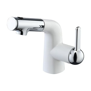 Art Basin Mixer Single Handle Ceramic Valve Pull Out <b>Spray</b> Deck <b>Mounted</b> Faucet For Bathroom Washbasin - Product Image 5