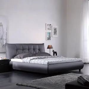 YFY Neueste Doppelbett Designs Single Queen King Size Bett Zimmer möbel Modern Home Frame Stoff Polster bett