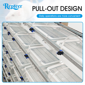Cage compacte pour reptiles Repteer Pro à 36 tiroirs, maisons écologiques, design solide, construction métallique durable, bac en plastique - Product Image 3