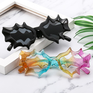 النظارات الشمسية الزجاجية Y2K المستقبلية للجميع UV400 النظارات الزرقاء الساخنة فاسق واضحة الوردي الأرجواني ركوب الدراجات الرياضية الهيب هوب مصمم الأزياء الحزب - Product Image 1