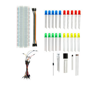 Kit de démarrage professionnel OKY1019-1 pour carte microcontrôleur avec capteurs, LED et plaque d'expérimentation - Product Image 4