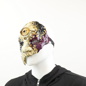 หน้ากากเวนิสสามตาสไตล์วินเทจ Divel Demon สำหรับงานปาร์ตี้หน้ากากแฟนซี หน้ากากพลาสติกฮาโลวีนธีมเอเลี่ยนสุดหลอน - Product Image 4