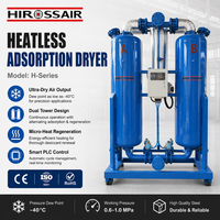 Sécheur d'air à adsorption régénérative micro-thermique à double tour pour air comprimé, point de rosée -40°C, contrôle PLC, pour la transformation alimentaire