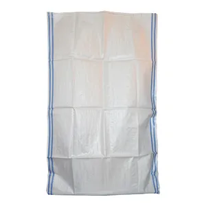 China food packing 50kg or 100kg pp woven sacks, white polypropylene woven sugar bag from China suppliers