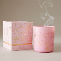 Bougie parfumée du zodiaque AIKUN, pot réutilisable avec parfum d'aromathérapie purifiant, ingrédients naturels à base de plantes