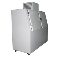 Congélateur de marchandises de haute qualité pour station-service, avec ventilateur extérieur, 2 portes, refroidisseur à glace, réfrigérateur, armoire à glace