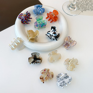 Horquilla Rectangular de acetato de estilo coreano, bonito clip de garra pequeño <span class=keywords><strong>con</strong></span> diamantes de imitación para flequillo lateral de niñas - Product Image 2
