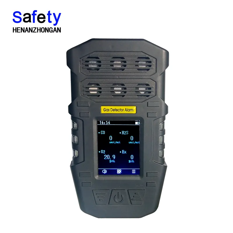 S318 Zhongan draagbare multi gas alarm detector gas analyzer met alternatieve externe pomp voor gaslek 6 in 1