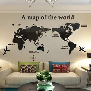 <span class=keywords><strong>Mappa</strong></span> <span class=keywords><strong>del</strong></span> <span class=keywords><strong>Mondo</strong></span> 3D in Acrilico, Adesivo Murale Decorativo, Decorazione per la Casa - Product Image 4