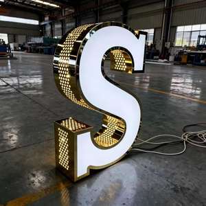 Letrero Publicitario LED 3D Premium con Letras de Canal, Letrero Exterior de Acrílico Metálico Brillante Personalizado con Logotipo Iluminado - Product Image 6