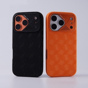 เคสโทรศัพท์หนัง PU ลายคลื่นขั้นสูง พร้อมแม่เหล็ก สำหรับ iPhone 17 14 15 16 Pro Max พร้อมกรอบโลหะป้องกันกล้อง กันกระแทก - Product Image 3