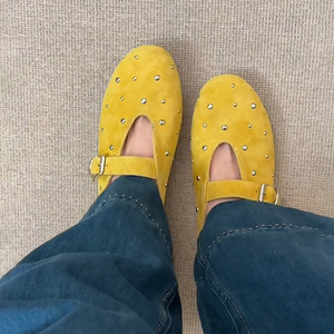 Sandalias Mary Jane para Niñas, Estilo Princesa, Verano 2025, Nuevo Estilo, Cuero Genuino, Diseño Calado, Cierre de Velcro, Suela Delgada, Punta Redonda - Product Image 2