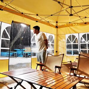 Carpa para Eventos con Estructura <span class=keywords><strong>de</strong></span> Hierro, Resistente al Viento, Aislamiento Térmico, Tela Oxford Impermeable <span class=keywords><strong>de</strong></span> 3000 mm, para Mercados Nocturnos <span class=keywords><strong>de</strong></span> Invierno - Product Image 4