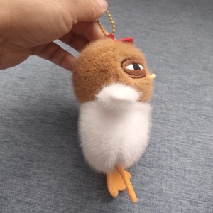 Réaliste en peluche oiseau en peluche poussin jouets créatif doux fou poulet en peluche porte-clés <span class=keywords><strong>moche</strong></span> mignon en peluche poussin porte-clés - Product Image 3