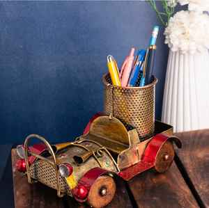 ชั้นวางดินสอ & ปากกาสีทองเมทัลลิคสำหรับตกแต่งโต๊ะ & วางบนโต๊ะ - Product Image 1