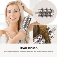 7 en 1 ionique haute vitesse sèche-cheveux brosse sèche-cheveux brosse à Air chaud outils de cheveux coiffure Auto bigoudi