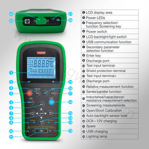 Medidor LCR Multifunción LCR06, Probador de Inductancia y Resistencia, para Inyectores Electrónicos Piezoeléctricos de Combustible Diésel EUI, EUP, HEUI, Capacitancia - Product Image 3