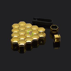 Tapa de rueda Smooth Sailing T52 para Buick Regal GS, cubierta hexagonal con acabado dorado para tuercas de rueda - Product Image 1