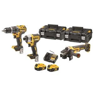 Ensemble d'outils sans fil Dewalt 3 pièces, batterie lithium-ion 20V Max, perceuse, clé à chocs, meuleuse d'angle - Product Image 1