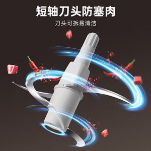 Picadora de carne eléctrica Little Bear de 2L con cuchilla única, procesador de alimentos para carne picada, pasta de ajo, uso doméstico - Product Image 3