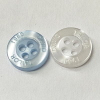 Boutons fantaisie en résine de perle et polyester pour chemises polo personnalisées avec logo gravé pour hommes et vêtements pour enfants