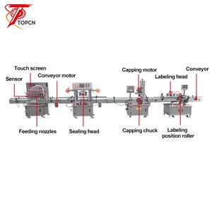 Mini ligne de remplissage automatique d'huile <span class=keywords><strong>comestible</strong></span> d'eau minérale 2000mL ligne de remplissage et d'étiquetage de bouteilles d'huile d'olive chimique pour animaux de compagnie - Product Image 4