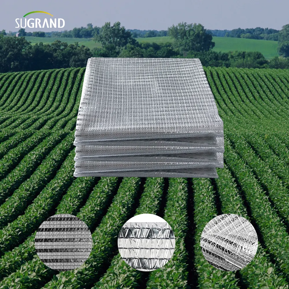 Sun reflective woven aluminum shade net for agriculture greenhouse outdoor Mesh
