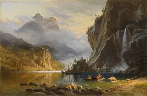 Pittura su tela ad olio con paesaggio classico fatto a mano