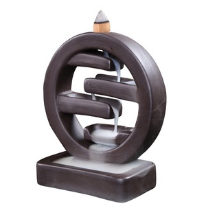 Quemador zen de incienso para la Iglesia, soporte creativo de cascada para incienso, quemador de carbón, con diseño de Buda zen - Product Image 1