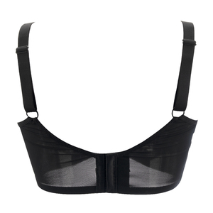 Phụ nữ thân mật DDD của phụ nữ lưới áo ngực Max hỗ trợ vẻ đẹp Ribbon 34g Áo ngực Strappy tập thể dục có thể điều chỉnh áo ngực cộng với kích thước giữ gìn - Product Image 3