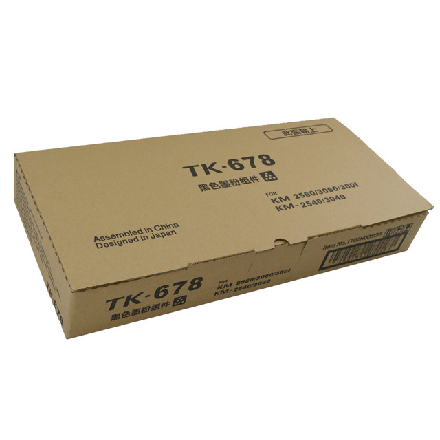 Toner Cartridge TK-675 TK-677 TK-678 TK-679 Compatible for Copier Copier KM-2540/2560/3040/3060 Premium Black Toner Cartridge