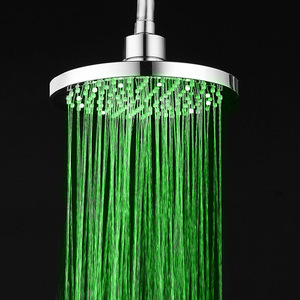 Pomme de <span class=keywords><strong>douche</strong></span> chromée à LED avec changement automatique de lumière 7 couleurs, haute pression, <span class=keywords><strong>économie</strong></span> d'<span class=keywords><strong>eau</strong></span>, montage mural, garantie 1 an - Product Image 4