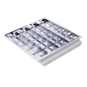 60x60cm <span class=keywords><strong>T5</strong></span> huỳnh quang lưới tản nhiệt Bảng điều khiển ánh sáng 2x2ft 3x18W <span class=keywords><strong>4x18W</strong></span> nhúng T8 lưới tản nhiệt Bảng điều khiển ánh sáng phụ kiện cho văn phòng bệnh viện - Product Image 1