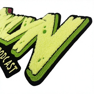 Wholesale Lightweight Chenille Nonwoven Felt Embroidered Resin <b>Iron</b>-On Patches Custom Logo Fashionable Design Accessory Cloth - Product Image 3