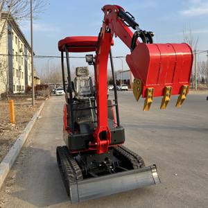 D902 EPA Motorlu Yüksek Güçlü 0.025m Kepçe Kapasiteli 1650kg Makine Ağırlıklı Yüksek Stabiliteye Sahip <span class=keywords><strong>18</strong></span> MINI Paletli Ekskavatör - Product Image 5