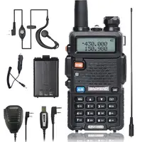 Nova baofeng UV-5R 136-174/400-520Mhz FM Ham Dual Band UHF/VHF Rádio Portátil