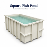 Système de bassin carré personnalisable pour l'élevage de crevettes, de tortues et de koïs – Équipement d'aquaculture et de pisciculture