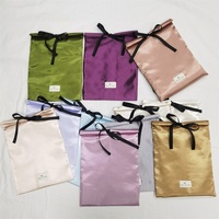 Chuanghua Sac d'emballage personnalisé de luxe pour cheveux en soie Sac enveloppe en satin Boîtes d'emballage pour extensions de cheveux perruques Pochette d'emballage en lot
